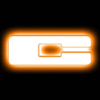 Oracle Lighting Technologies - Oracle Lighting Illuminated LED Letter Badge - Letter C - Amber Light - White