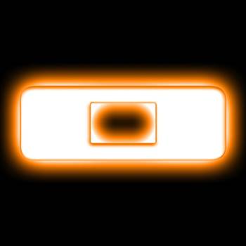Oracle Lighting Technologies - Oracle Lighting Illuminated LED Letter Badge - Letter O - Amber Light - White