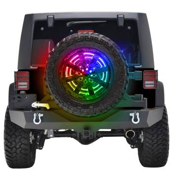 Oracle Lighting Technologies - Oracle Lighting LED Lighted Wheel Ring Kit - 15.5 in Diameter - ColorShift - Brake Light - Jeep Wrangler JL 2018-21