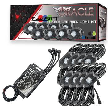 Oracle Lighting Technologies - Oracle Lighting SMD ColorShift LED Rock Lights - Bluetooth - 8 Piece