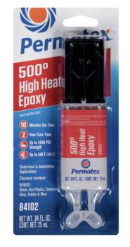 Permatex - Permatex High Heat 2-Part Epoxy - 25 ml Syringe
