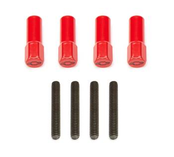 Proform Parts - Proform Valve Cover Mini Nut - 1/4-20 in Thread - 3-1/4 in Long - Bowtie Logo - Red (Set of 4)