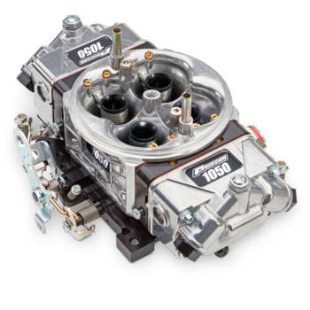 Proform Parts - Proform Race Series Drag Racing 1050 CFM Carburetor - Square Bore - No Choke - Mechanical Secondary - Dual Inlet - Silver/Black - Gas
