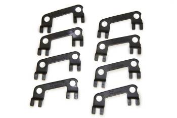 PRW Industries - PRW Pushrod Guide Plate - 5/16 in Pushrod - Raised - Black Oxide - Ford Cleveland/Modified (Set of 8)