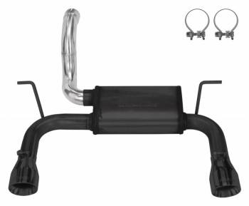 Pypes Performance Exhaust - Pypes Axle Back Dual Exit Exhaust System - 2-1/2 in Diameter - Black - Jeep Wrangler JL 2018-20