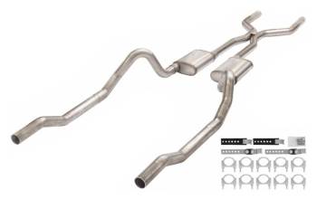 Pypes Performance Exhaust - Pypes Header-Back Exhaust System - 3 in Diameter - Stainless - Mopar B-Body 1966-74