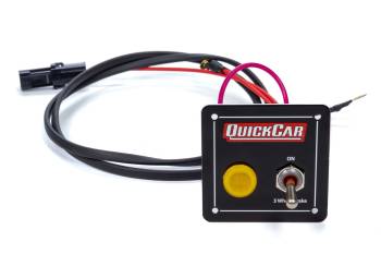 QuickCar Racing Products - QuickCar Dash Mount Switch Panel - 1 Toggle - Indicator Light - Brake Shutoff