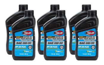 Red Line Synthetic Oil - Red Line Professional Series 5W30 Dexos1 Synthetic Motor Oil - 1 Quart Bottle (Set of 6)