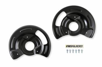 Rekudo - Rekudo Front Brake Dust Shield - 11-3/4 in Diameter Rotors - Black - JL8 Brakes - GM F-Body 1970-71 (Pair)