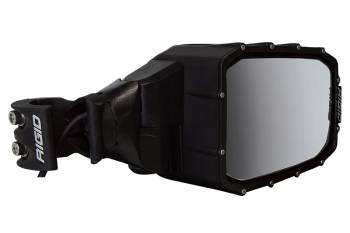Rigid Industries - Rigid Industries Reflect Exterior Mirror - Side View - Clamp-On - 2 in Tube Mount - Adjustable - 33 Watts - Black (Pair)