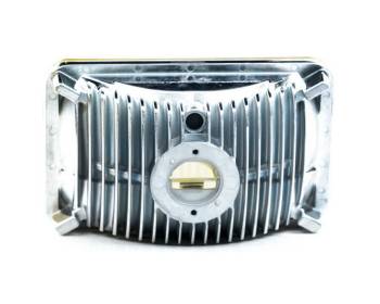 Holley RetroBright - Holley Retrobright Sealed Beam LED Headlight Housing - 4 in Tall x 6 in Wide