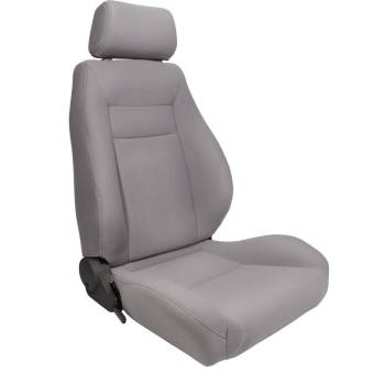 Scat Enterprises - ProCar Elite Seat - Passenger Side - Reclining - Side Bolsters - Cloth - Gray