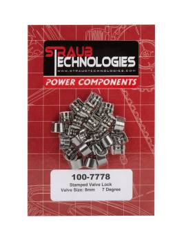 Straub Technologies - Straub Technologies 7 Degree Valve Lock - 8 mm Valve Stem - Standard Height (Set of 32)
