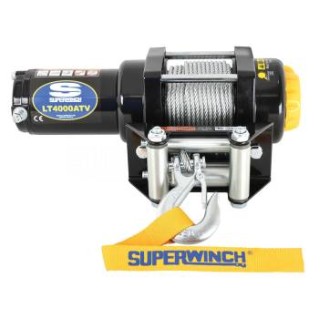 Superwinch - Superwinch LT4000 Winch - 4000 lb Capacity - Roller Fairlead - 12 ft Remote - 3/16 in x 50 ft Steel Rope - 12V