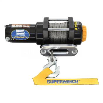 Superwinch - Superwinch LT4000 Winch - 4000 lb Capacity - Hawse Fairlead - 12 ft Remote - 3/16 in x 50 ft Synthetic Rope - 12V