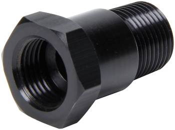 Ti22 Performance - Ti22 Straight 5/8-18 in Female to 3/8 in NPT Male Adapter - Black - Mechanical Temperature Gauges