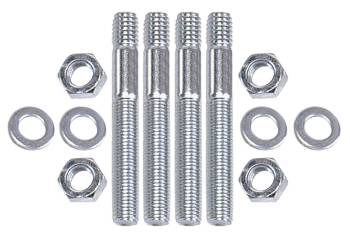 Trans-Dapt Performance - Trans-Dapt Carburetor Stud - 5/16-18 and 5/16-24 in Thread - 3-5/16 in Long - Hex Nuts (Set of 4)