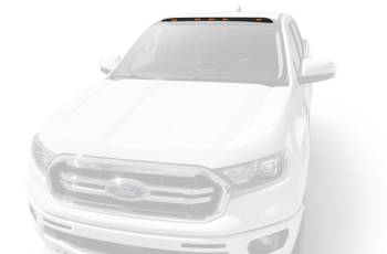Auto Ventshade - Auto Ventshade Aerocab LED Light Assembly - 5 Amber LED Bulbs - Roof Mount - Black - Ford Midsize Truck 2019-22