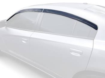 Auto Ventshade - Auto Ventshade Low Profile In-Channel Ventvisor - Front/Rear - Dark Smoke - Dodge Charger 2011-22