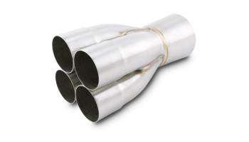 Vibrant Performance - Vibrant Performance Slip-On 4 into 1 Merge Collector - 2-1/2 in Primary Tubes - 4 in Outlet - Stainless