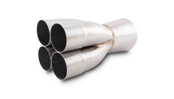 Vibrant Performance - Vibrant Performance Slip-On 4 into 1 Merge Collector - 2-1/2 in Primary Tubes - 4-1/2 in Outlet - Stainless