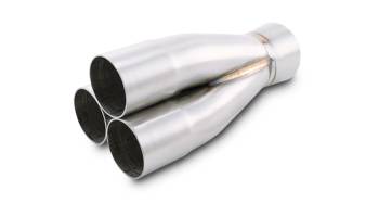Vibrant Performance - Vibrant Performance Slip-On 3 into 1 Merge Collector - 1-7/8 in Primary Tubes - 2-1/2 in Outlet - Stainless