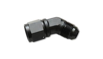 Vibrant Performance - Vibrant Performance 45 Degree 6 AN Female Swivel to 6 AN Male Adapter - Black
