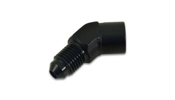 Vibrant Performance - Vibrant Performance 45 Degree 3 AN Male to 1/8 in NPT Male Adapter - Black