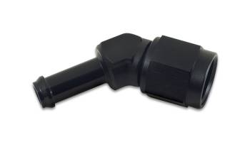Vibrant Performance - Vibrant Performance 45 Degree 8 AN Male to 3/8 in Hose Barb Adapter - Black