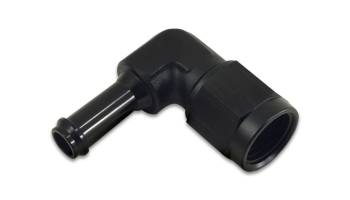 Vibrant Performance - Vibrant Performance 90 Degree 6 AN Male to 5/16 in Hose Barb Adapter - Black