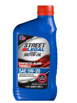VP Racing Fuels - VP Racing Street Legal 5W20 Semi-Synthetic Motor Oil - 1 Quart Bottle (Set of 12)