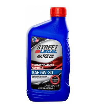 VP Racing Fuels - VP Racing Street Legal 5W30 Semi-Synthetic Motor Oil - 1 Quart Bottle