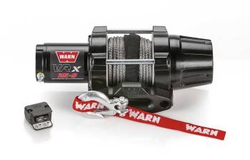 Warn - Warn VRX 25-S Winch - 2500 lb Capacity - Hawse Fairlead - Handlebar Switch - 3/16 in x 50 ft Synthetic Rope - 12V