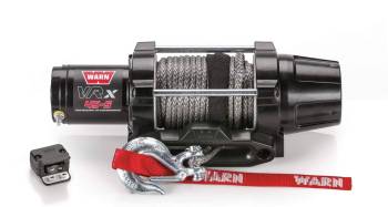 Warn - Warn VRX 45-S Winch - 4500 lb Capacity - Hawse Fairlead - 10 ft Remote - 1/4 in x 50 ft Synthetic Rope - 12V