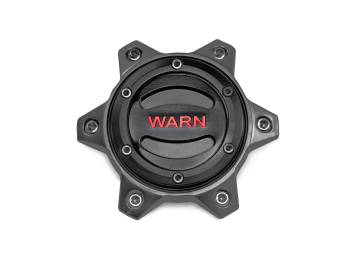 Warn - Warn Wheel Center Cap - Red Logo - Black - Warn Epic Wheels