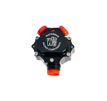 Waterman Racing Components - Waterman 500 Ultra Light Fuel Pump - Hex Driven - 0.500 Gear Set - Reverse Rotation - 8 AN Female Inlet/Outlets - Black - Gas/Methanol/E85