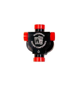 Waterman Racing Components - Waterman 200 Mini Sprint Fuel Pump - Hex Driven - 0.200 Gear Set - Reverse Rotation - 8 AN Female Inlet/Outlet - Black