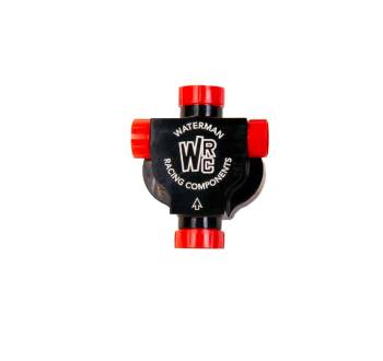 Waterman Racing Components - Waterman 250 Ultra Light Fuel Pump - Hex Driven - 0.250 Gear Set - Reverse Rotation - 8 AN Female Inlet - 8 AN Female Outlet - Black