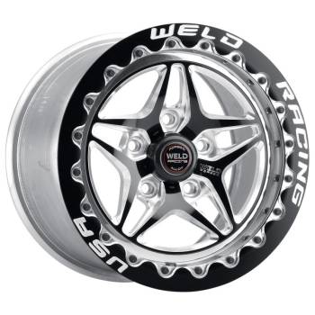 Weld Racing - Weld S81 Beadlock Wheel - 17 x 10 in - 6.700 in Backspace - 5 x 115 mm Bolt Pattern - Black/Polished