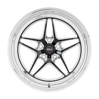 Weld Racing - Weld S81 Beadlock Wheel - 17 x 10 in - 8.000 in Backspace - 5 x 4.50 in Bolt Pattern - Black/Polished