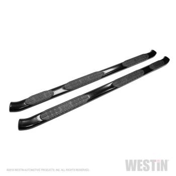 Westin - Westin Pro Traxx Step Bars - 5 in Oval Curved - Black - 6 ft 4 in Bed - Ram Fullsize Truck 2009-21 (Pair)