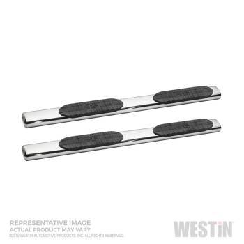 Westin - Westin Pro Traxx Step Bars - 6 in Oval Straight - Stainless - Polished - GM Fullsize Truck 2019-21 Crew Cab (Pair)
