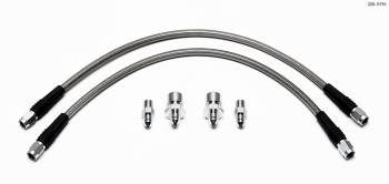 Wilwood Engineering - Wilwood Flexline Brake Hose Kit - DOT Approved - 16 in - 3 AN Hose - 3 AN Straight Inlet - 3 AN Straight Outlet - Front - Mazda Miata 1995-2005