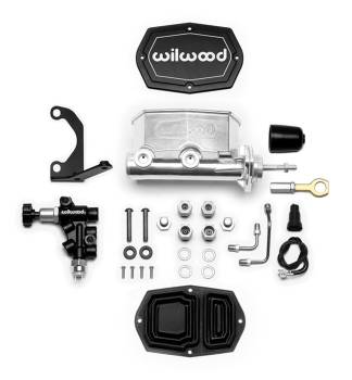 Wilwood Engineering - Wilwood Compact Master Cylinder - 7/8 in Bore - 1.100 in Stroke - Integral Reservoir - Proportioning Valve - Polished