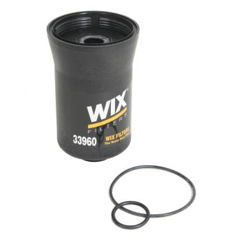 Wix Filters - Wix Water Separator Fuel Filter - 7 Micron - Canister - 6.300 in Long - 3 3/8-8 in Thread - Open Bottom - Black - 6.6 L - GM Duramax
