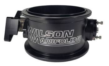 Wilson Manifolds - Wilson Manifolds V-Band Flange Throttle Body - 123 mm Single Blade - V-Band Provision - Black