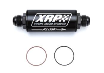 XRP - XRP 70 Series In-Line Oil Filter - 12 AN Inlet - 12 AN Outlet - 6.600 in Length - Requires Filter - Black