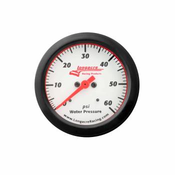 Longacre Racing Products - Longacre Sportsman Elite Water Pressure Gauge - 0-60 psi