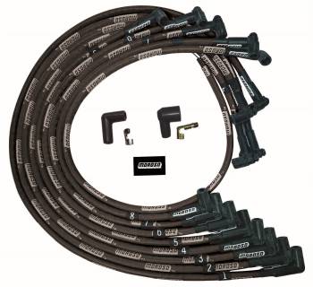 Moroso Performance Products - Moroso Ultra 8mm Plug Wire Set - Small Block Chevy Under Valve Cover - Black