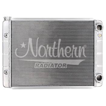 Northern Radiator - Northern Race Pro Double Pass Radiator - 19" x 28" x 3-1/8" - GM LS-Series w/ Threaded Connections Inlet